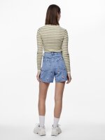 Shorts Pieces PCSky HW Embroidery Denim Light Blue