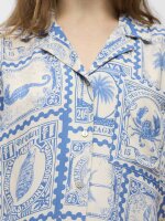 Shirt Object ObjVima S/S Birch/Azure Blue