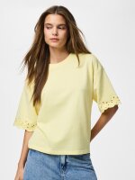 Shirt PCChilli Summer SS Broidery JRS Tee French Vanilla