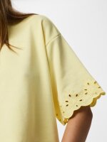 Shirt PCChilli Summer SS Broidery JRS Tee French Vanilla