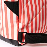 Rucksack Roka Canfield Small Recycled Canvas Coral Stripe
