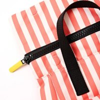 Rucksack Roka Canfield Small Recycled Canvas Coral Stripe