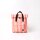 Rucksack Roka Canfield Small Recycled Canvas Coral Stripe