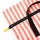 Rucksack Roka Canfield Medium Recycled Canvas Coral Stripe