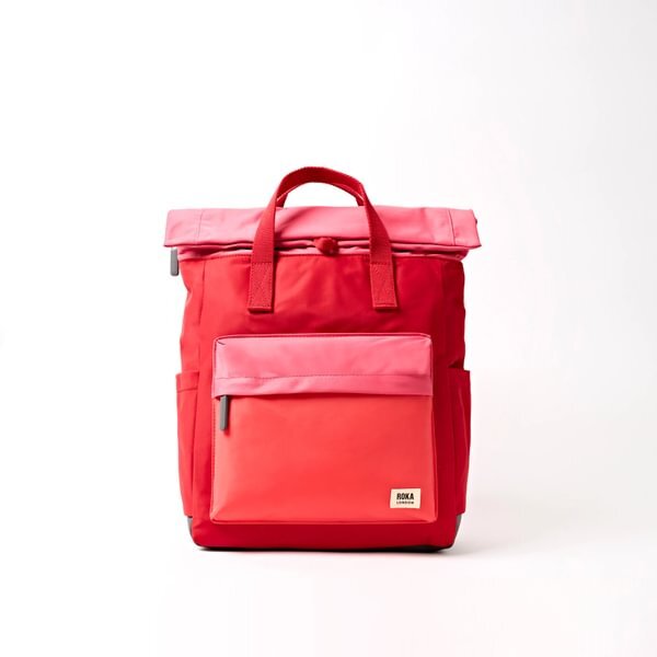 Rucksack Roka Canfield Medium Recycled Nylon Red Tonal