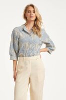 Bluse Smashed Lemon 26314 Light Blue Off White