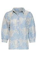 Bluse Smashed Lemon 26314 Light Blue Off White