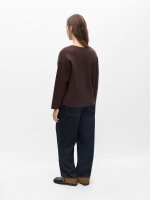 Pullover Object ObjReynard V-Neck Noos Seal Brown