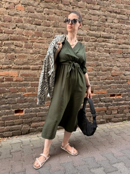 Kleid G&M Amelia FW26110001 Kaki