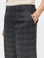 Hose Object Objlisa Wide Pant AOP Dark Grey Melan/Blue/brown