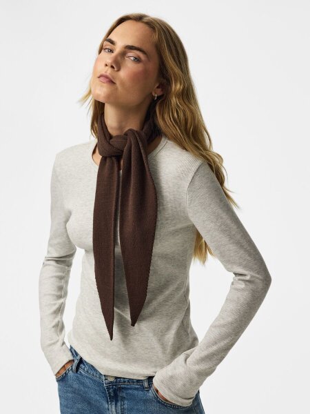 Schal Pieces PCKomma Triangle Scarf hot fudge