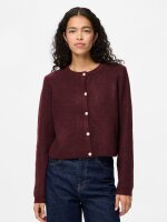 Cardigan Pieces PCSilly LS O-Neck knit Cardigan Tawny Port