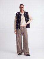 Weste JJXX JXVera Teddy Vest Black Dots Cloud