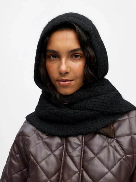 Balaklava Object OBJMilu Scarf Knit Balaclava Black
