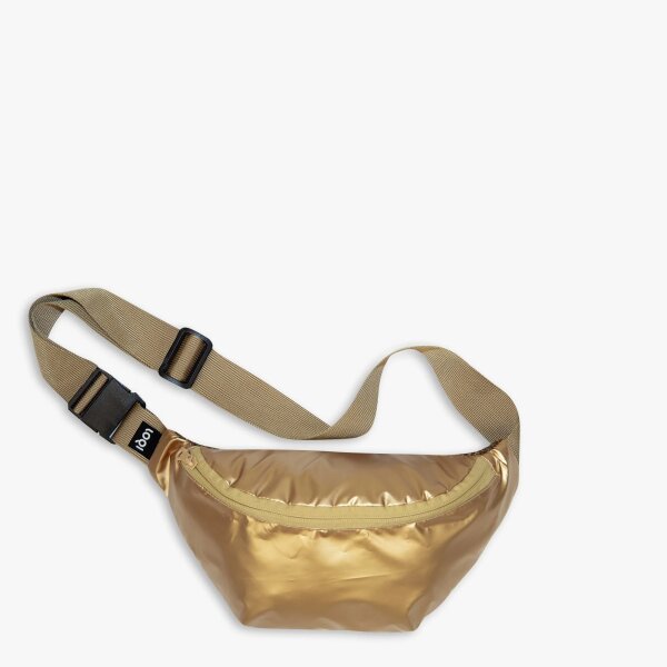 Tasche LOQI Bumbag Metallic Gold