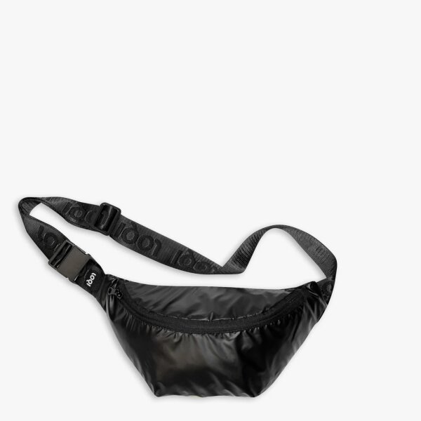 Tasche LOQI Bumbag Metallic Schwarz
