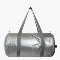 Weekender gross Tasche LOQI Metallic Silber