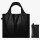 Shopper LOQI Tote Bag Metallic schwarz