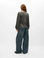 Bluse Object OBJChilli L/S Shirt Gunmetal