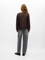 Bluse Object OBJChilli L/S Shirt Seal Brown