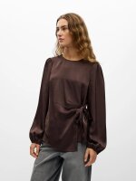 Bluse Object OBJChilli L/S Shirt Seal Brown