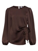 Bluse Object OBJChilli L/S Shirt Seal Brown