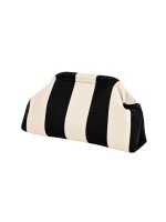 Clutch Be Famous Striped Woven Black/Cream