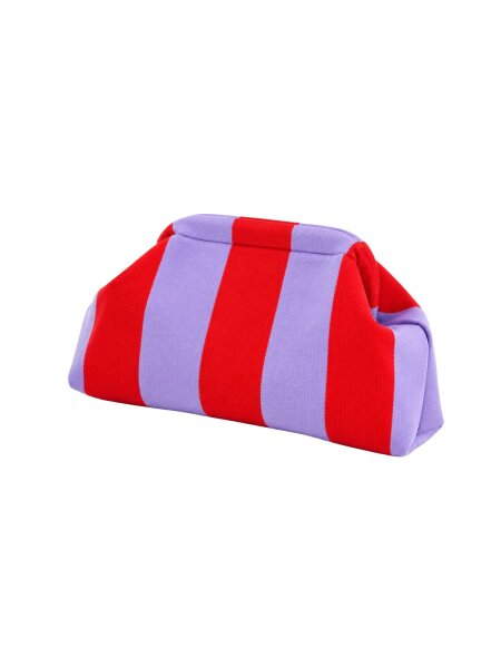 Clutch Be Famous Striped Woven Red/Lavender