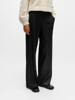 Hose Object Objlisa Wide Pant AOP Noos Black/Silver glitter
