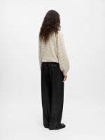 Hose Object Objlisa Wide Pant AOP Noos Black/Silver glitter